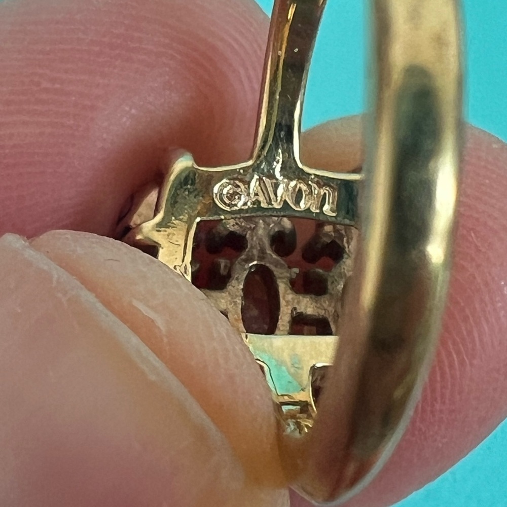 🔴🆑DEAL OF THE A WEEK 🆑Gold AVON Opal Ring 🔴 - Picture 3 of 4